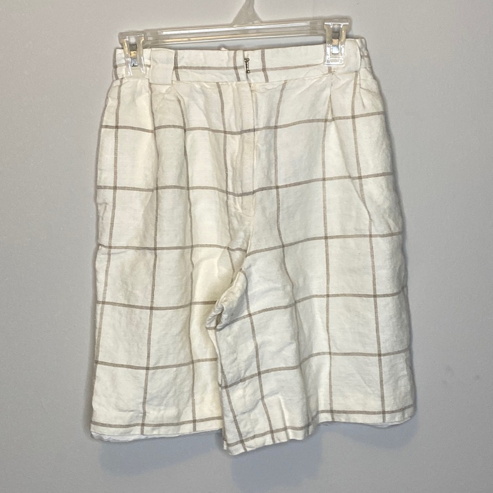 Vintage Linen Bermuda Shorts